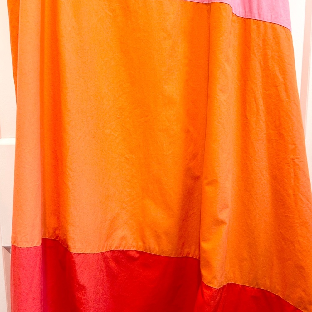 Mud Pie Colorblock Midi Dress in Pink, Orange & Red - Picture 11 of 12